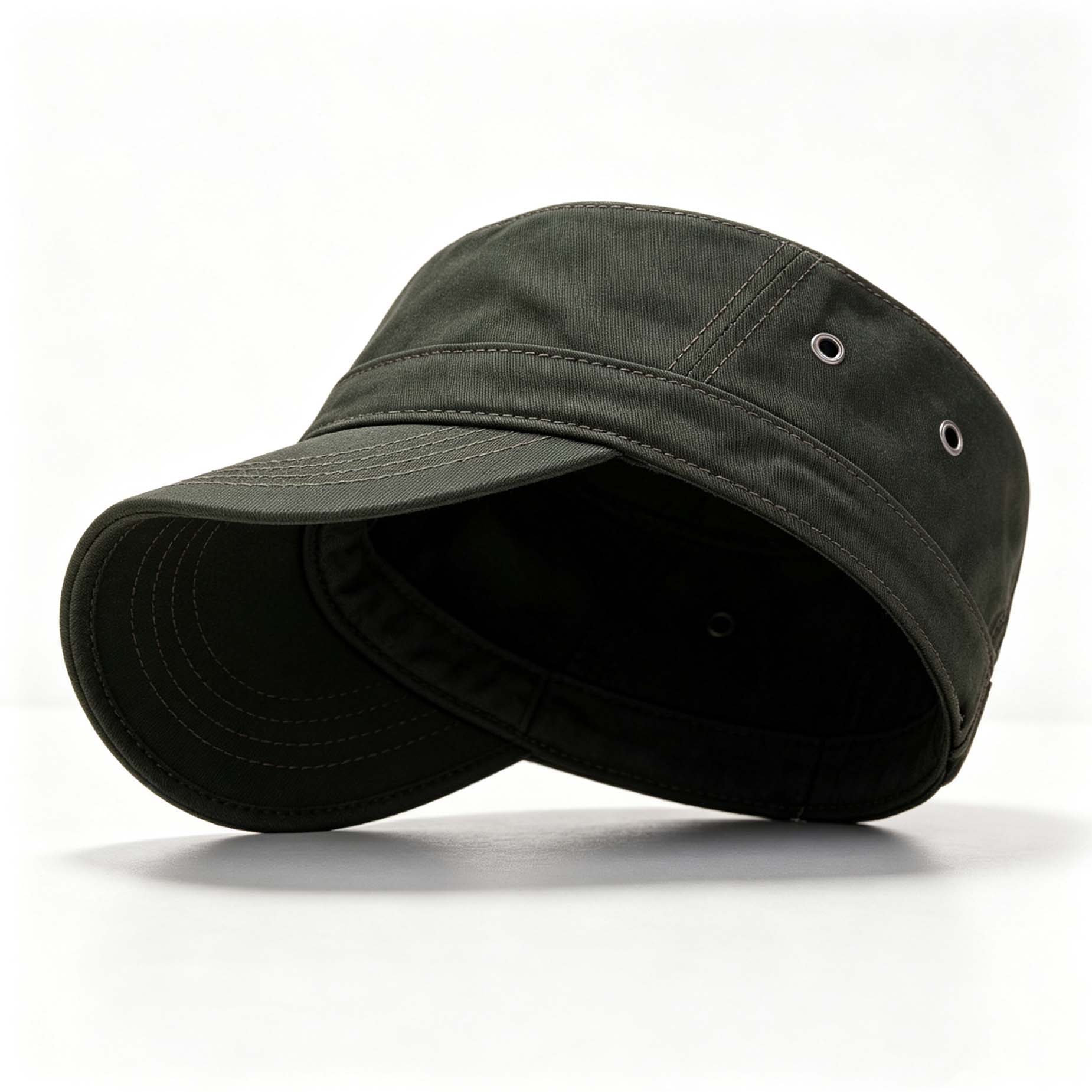 Solid Flat Top Cap, Casual Outdoor Sun Hat for Spring Autumn