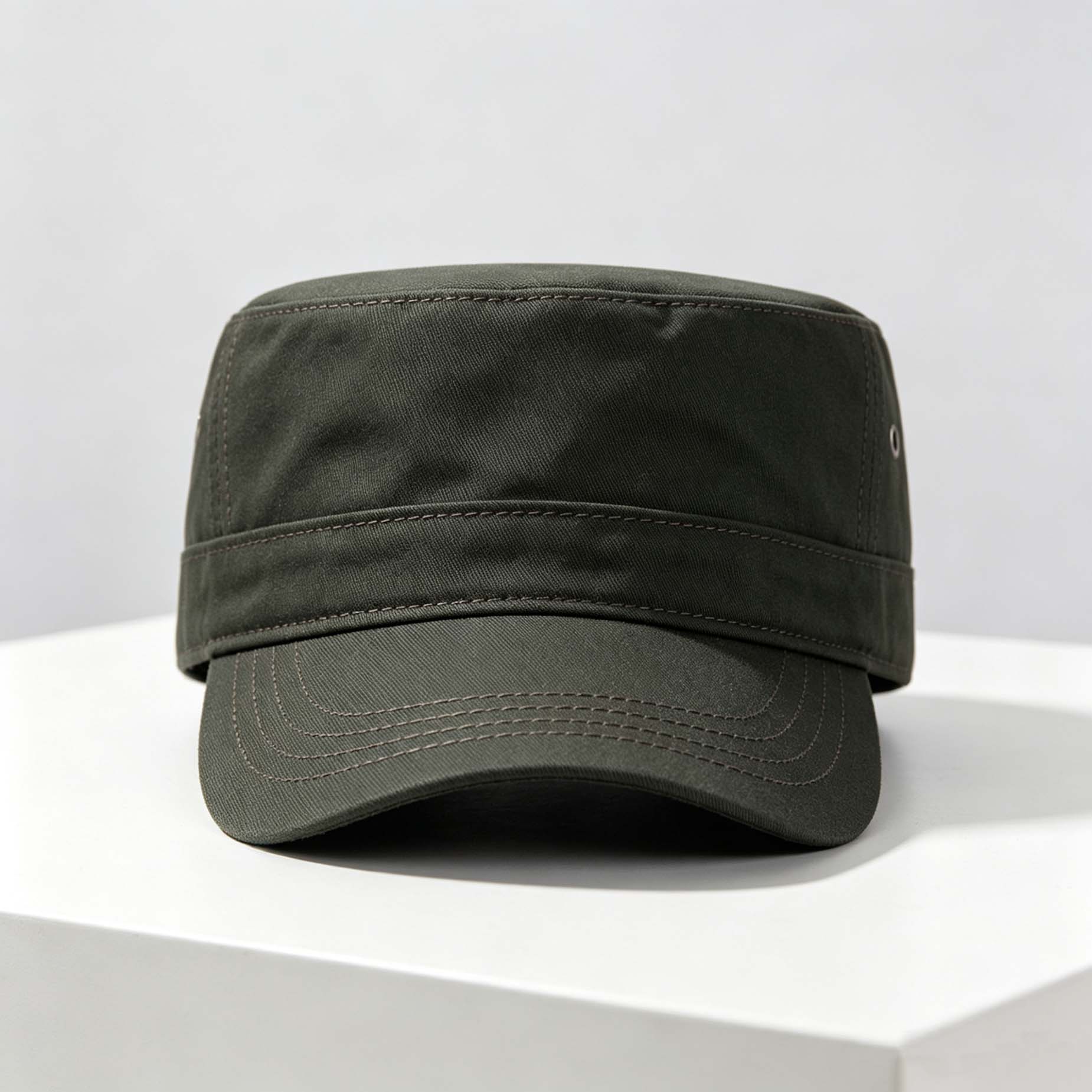 Solid Flat Top Cap, Casual Outdoor Sun Hat for Spring Autumn