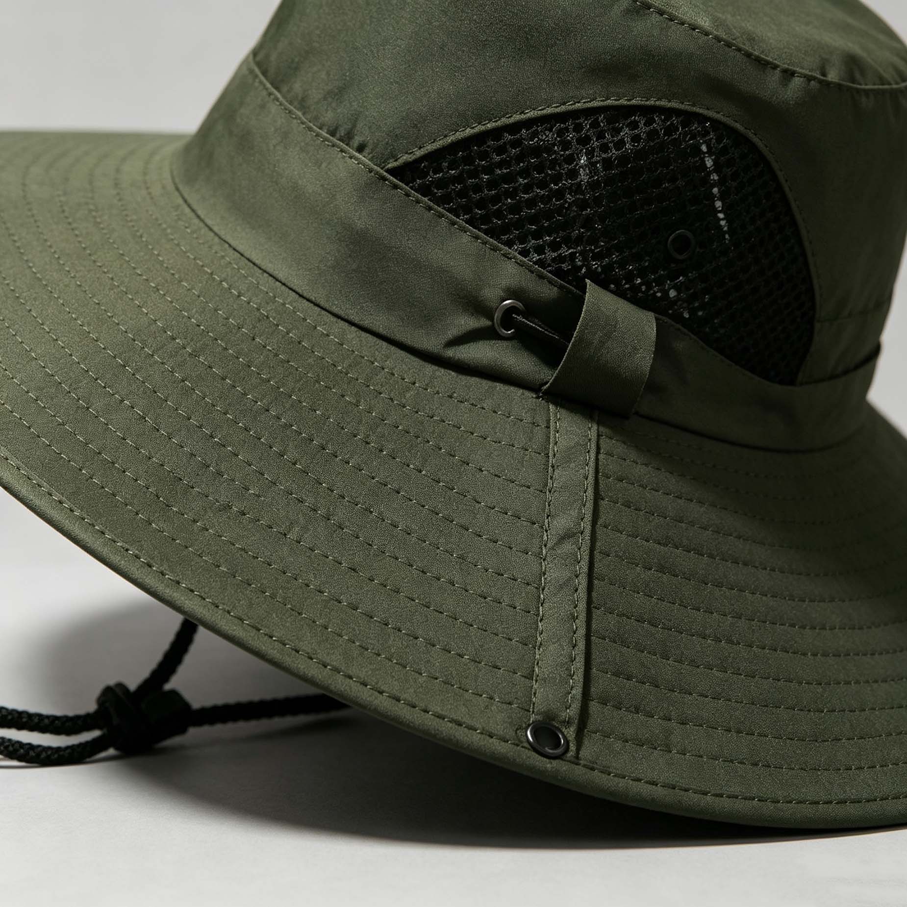 Wide Brim Outdoor Bucket Hat, Breathable Sun Hat for Fishing Hiking Spring Summer