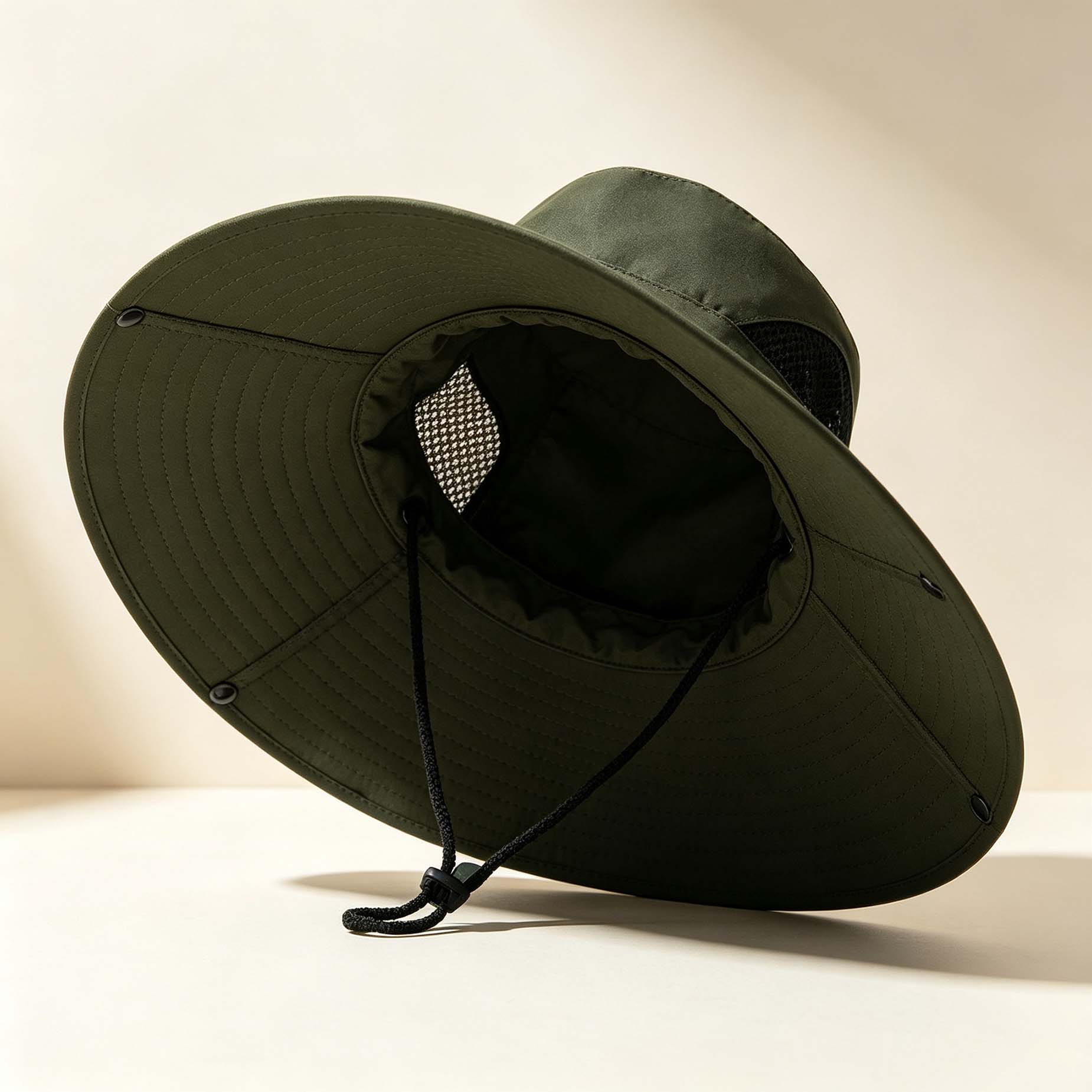 Wide Brim Outdoor Bucket Hat, Breathable Sun Hat for Fishing Hiking Spring Summer