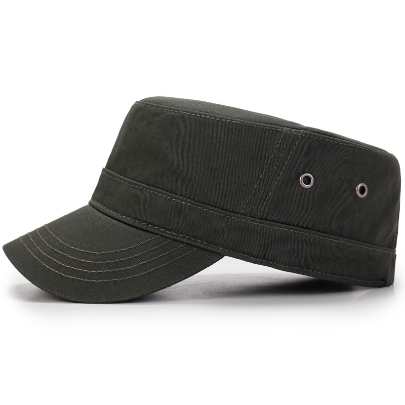 Solid Flat Top Cap, Casual Outdoor Sun Hat for Spring Autumn