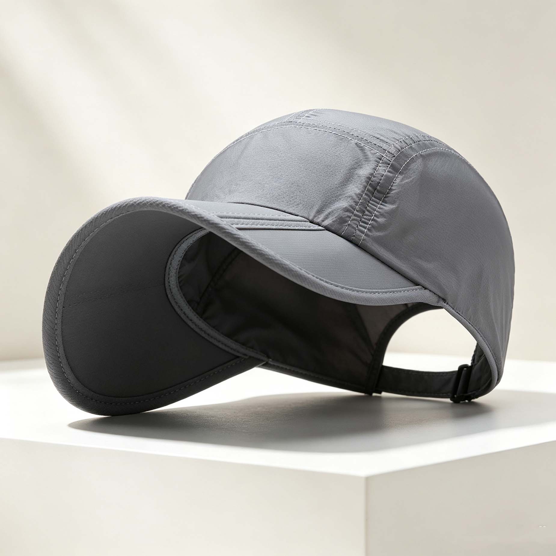 Foldable Quick Dry Sun Visor Hat, Wide Brim Fishing Outdoor Baseball Cap