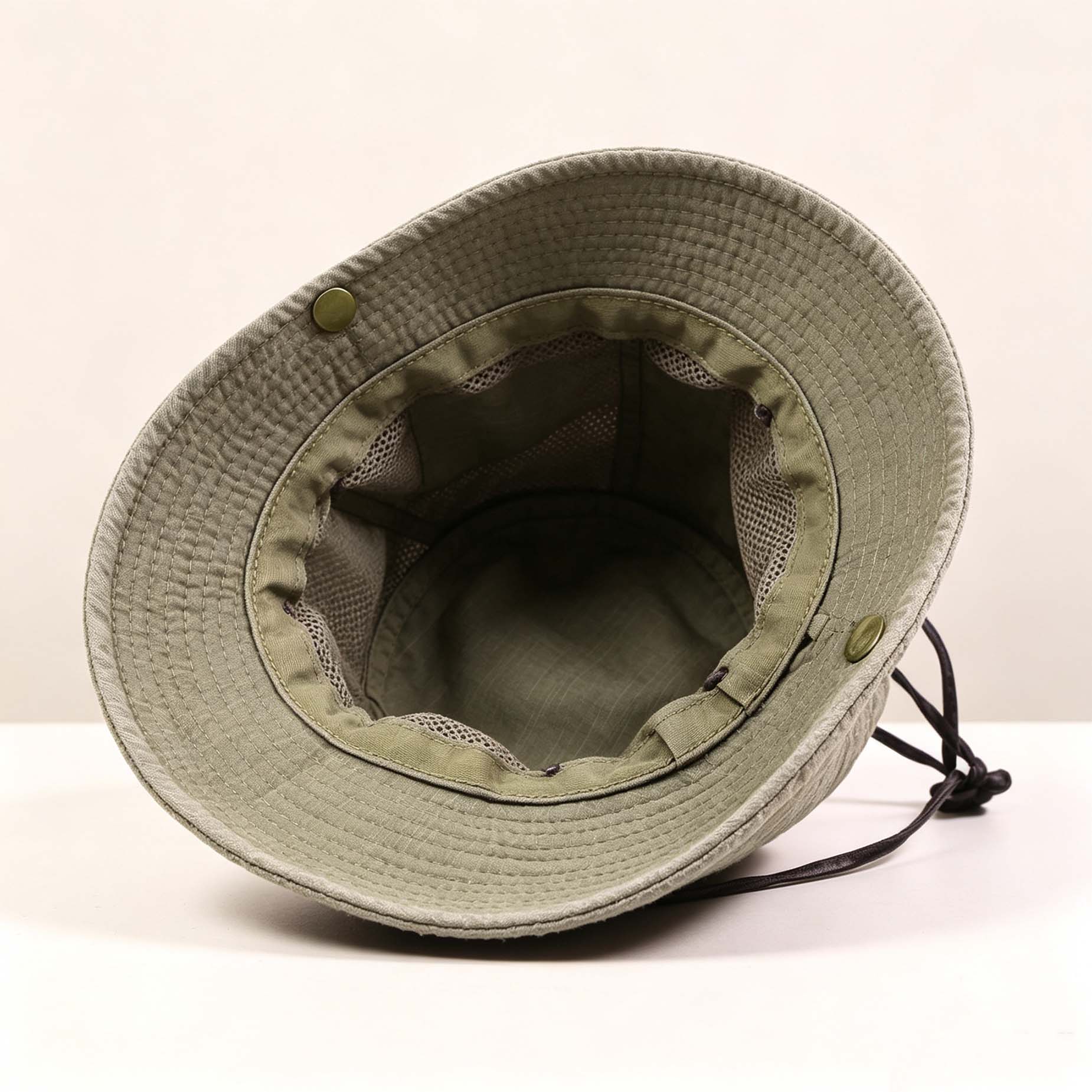 Wide Brim Mesh Bucket Hat, Summer Outdoor UV Protection Fishing Sun Ha
